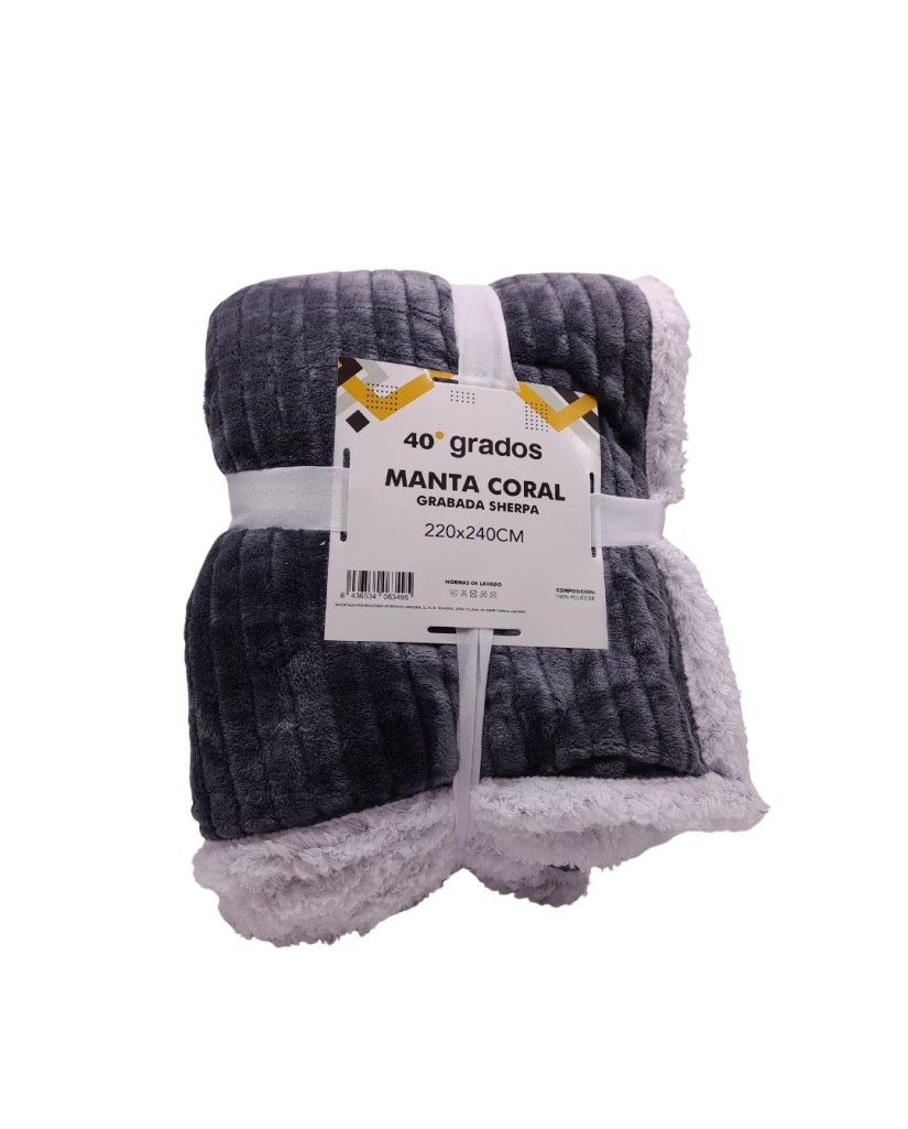 Manta Sherpa Líneas-40 Grados