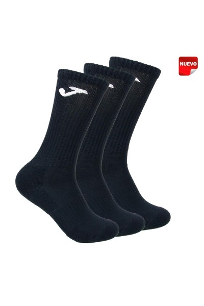 Calcetin deportivo alto rizo logo J pack x3 Joma