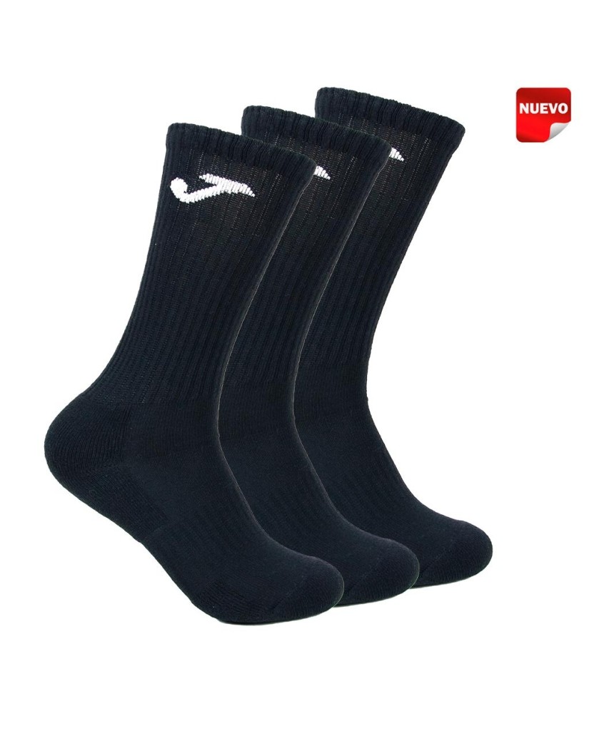 Calcetin deportivo alto rizo logo J pack x3 Joma