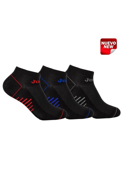 Pack x3 Calcetín tobillero deportivo algodón- Joma