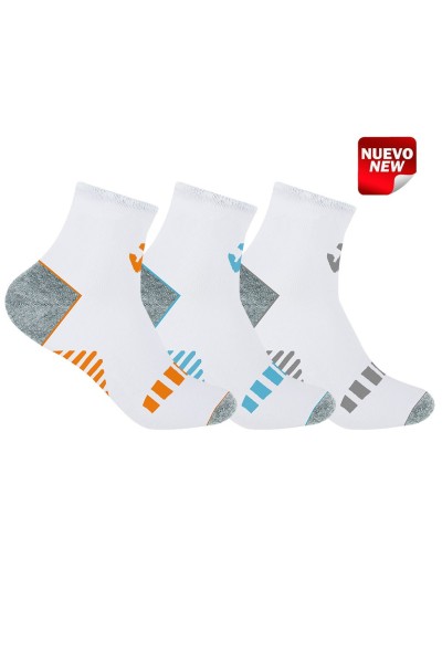Pack x3 Calcetines tobilleros altos sport- Joma