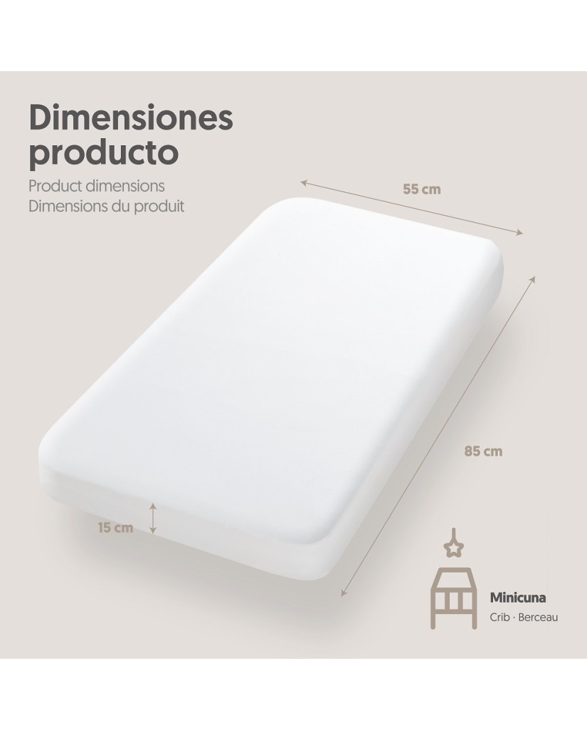 Protector minicuna plastificado-Interbaby