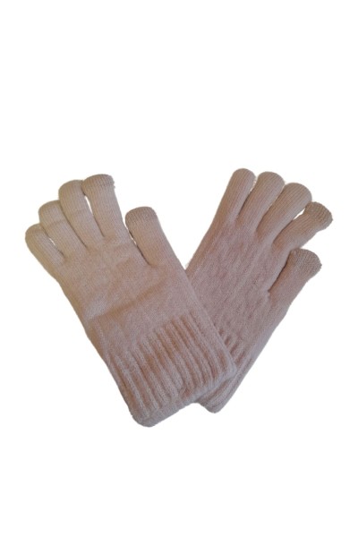 Guantes táctiles forro interior pelo unisex
