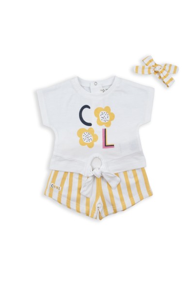Conjunto dos piezas niña con diadema "COOL"-Babybol