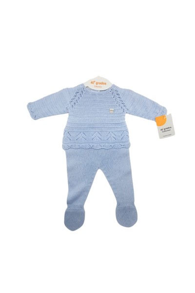 Conjunto primera puesta bebé celeste- Felicia