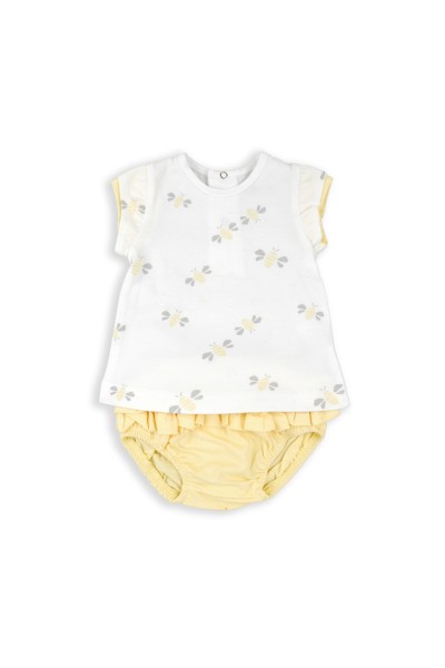 Camiseta con braguita amarilla-Babybol
