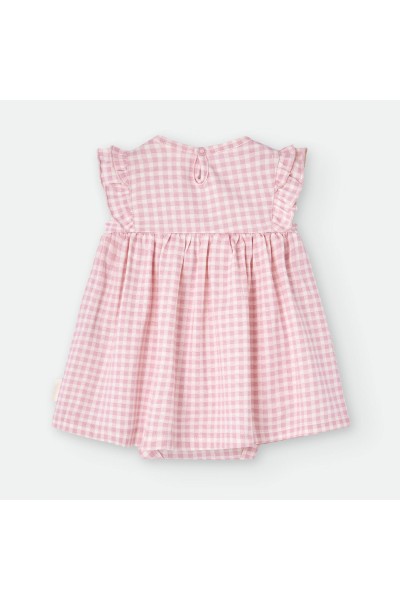 Vestido body algodón bebé cuadros vichy