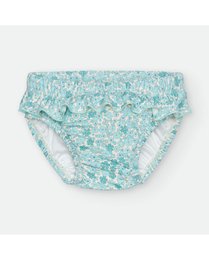 Bañador pañal bebé florecitas "Liberty Saintz-Tropez"