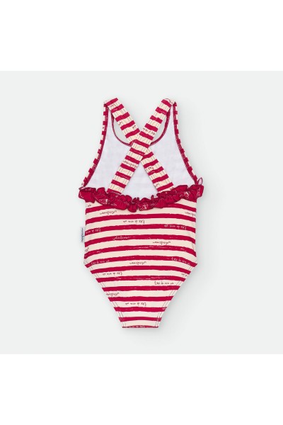 Bañador infantil burdeos "CANNES"