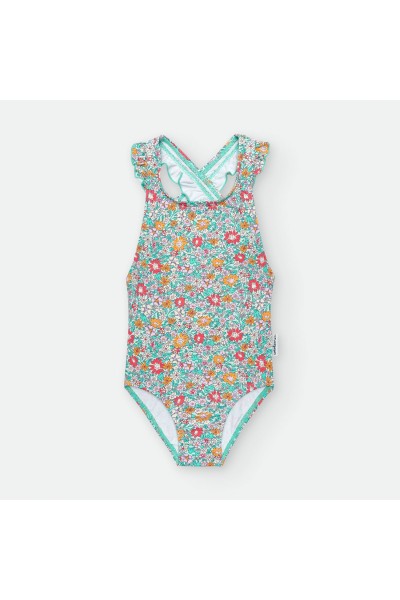 Bañador niña FLORES "FLOEUR D'ORANGE"