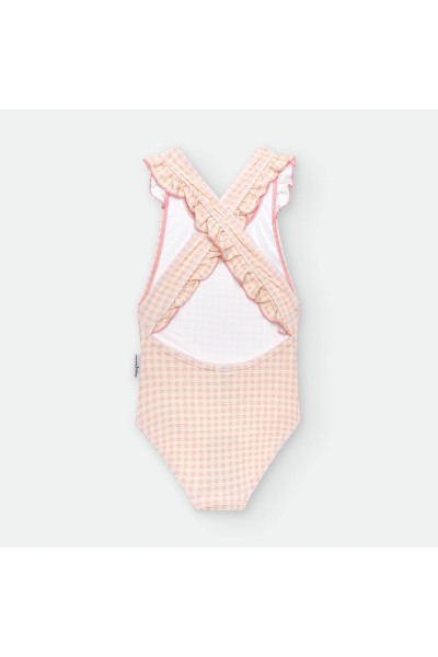 Bañador niña tejido piqué "VICHY IBIZA"