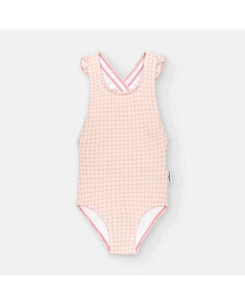 Bañador niña tejido piqué "VICHY IBIZA"