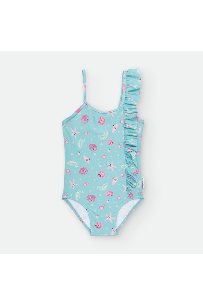 Bañador niña azul "UNDER THE SEA"