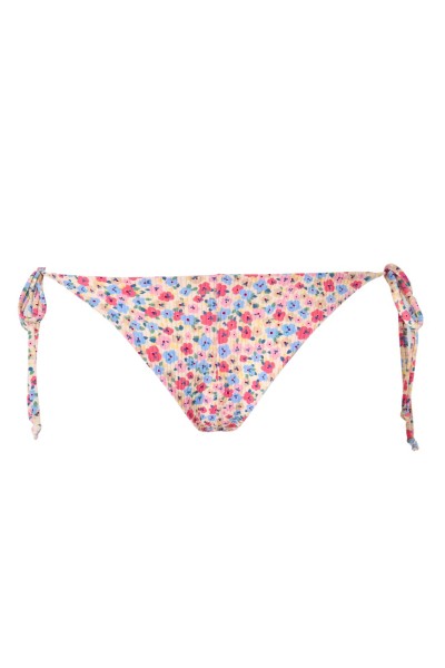 Braguita brasileña de baño reversible mujer flores "ROUGE