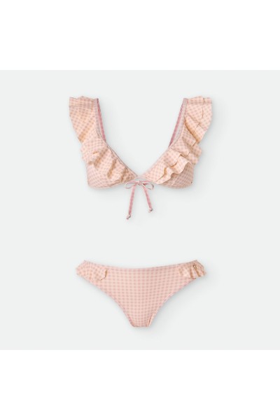 Bikini teen volante "VICHY IBIZA"