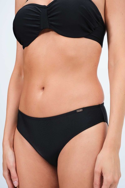 Bikini mujer bandeau negro copa con aros