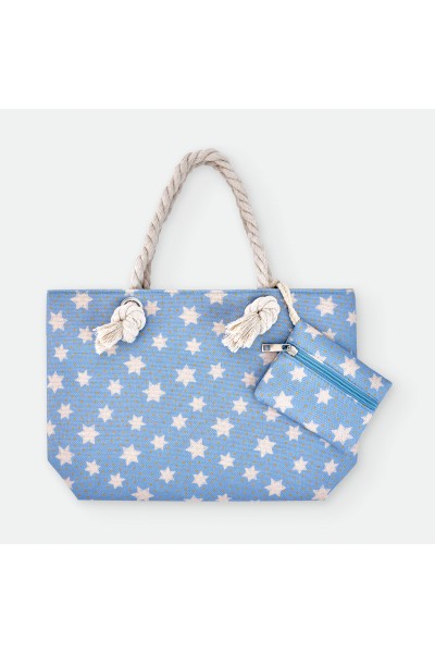 Bolso playa azul estrellas "STARLIGHT"