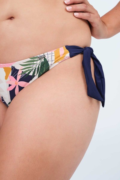 Bikini bandeau mujer copa C flores