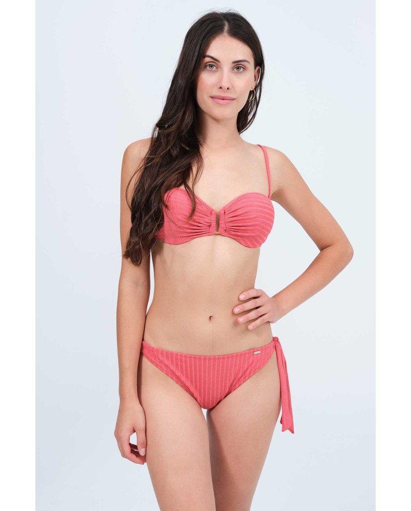 Bikini mujer copa B bandeau rosa