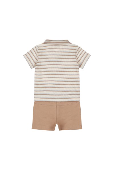 Conjunto dos piezas niño polo rayas-40 Grados
