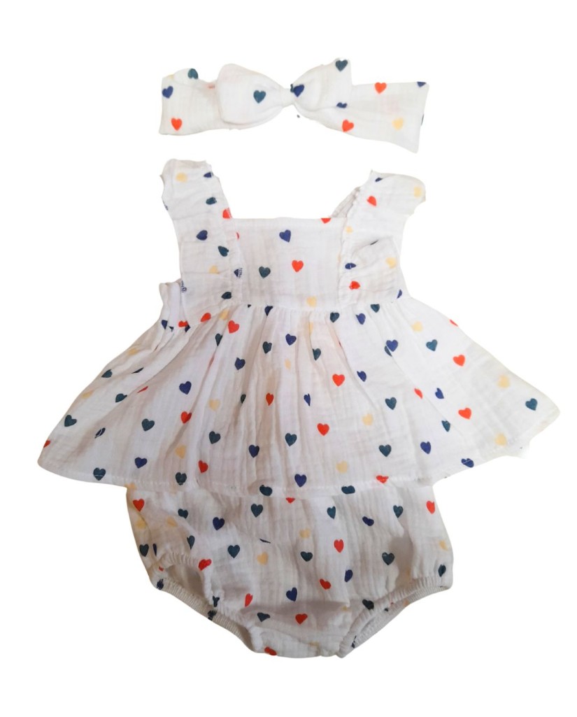 Vestido con braguita corazones-40 Grados