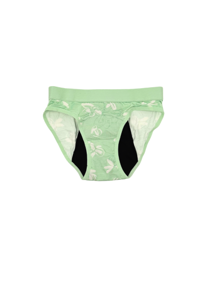 Braga menstrual reutilizable 40 Grados-Verde mint