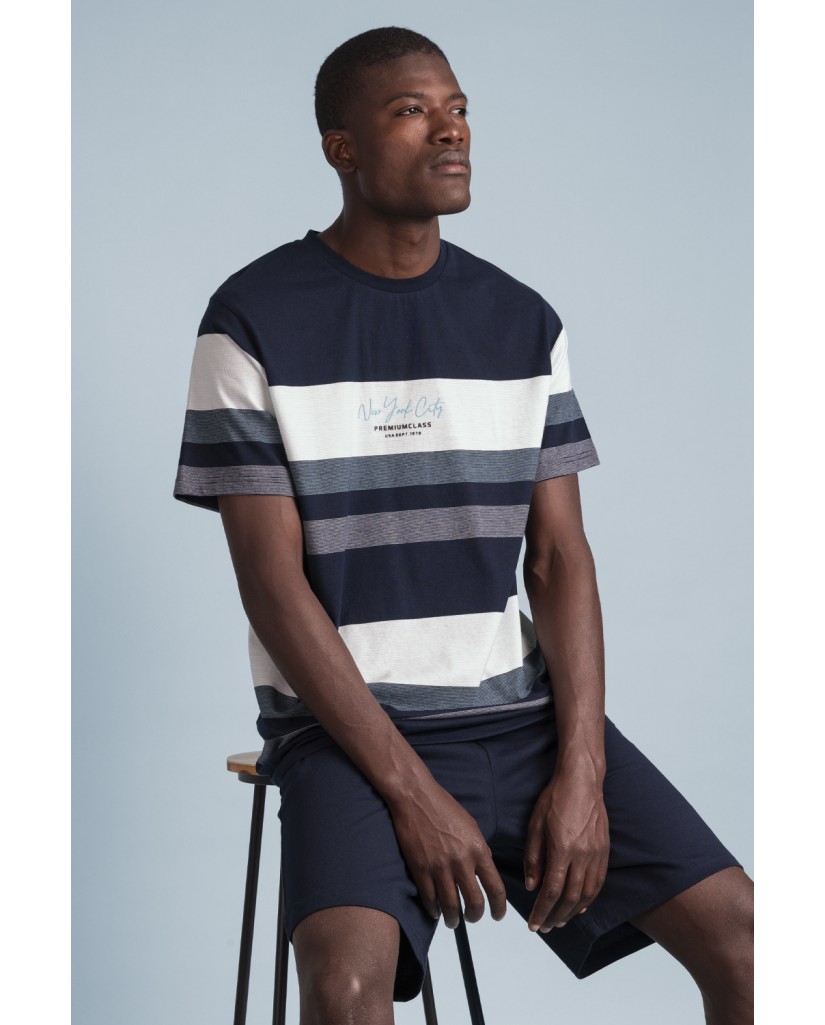 Pijama hombre manga corta New York City Admas