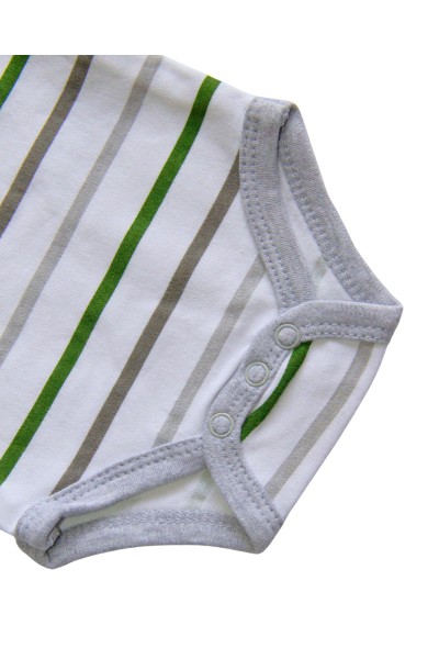 Body bebé tirantes rayas dinosaurios