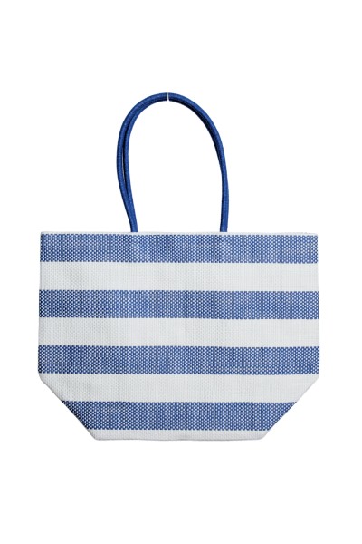 Bolso de playa o piscina franjas azul y blanco