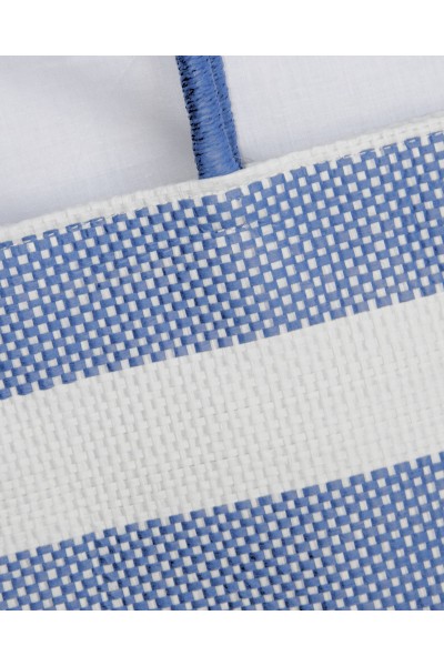 Bolso de playa o piscina franjas azul y blanco