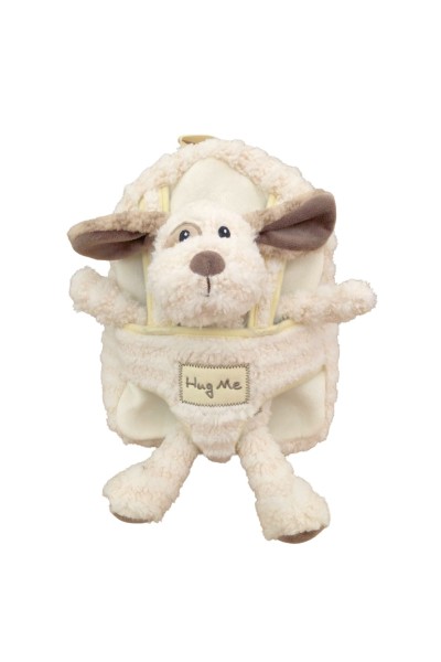 Mochila infantil peluche Perro Blanco