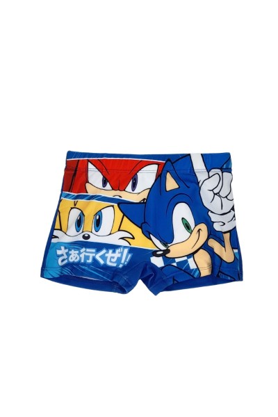 Bóxer de baño niño azulón Sonic