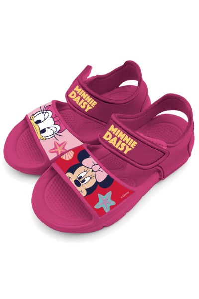 Sandalias de velcro fucsia Minnie & Daisy