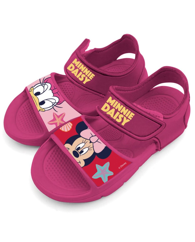 Sandalias de velcro fucsia Minnie & Daisy