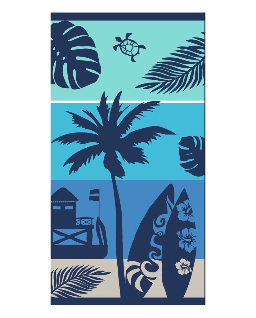 Toalla palmeras playa 90x170cm