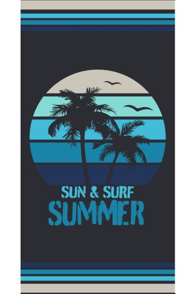 Toalla "Sun & Surf" Summer 90x170cm