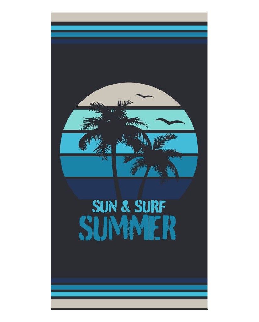 Toalla "Sun & Surf" Summer 90x170cm