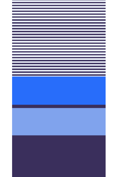 Toalla a rayas y franjas en tonos azules 90x170cm