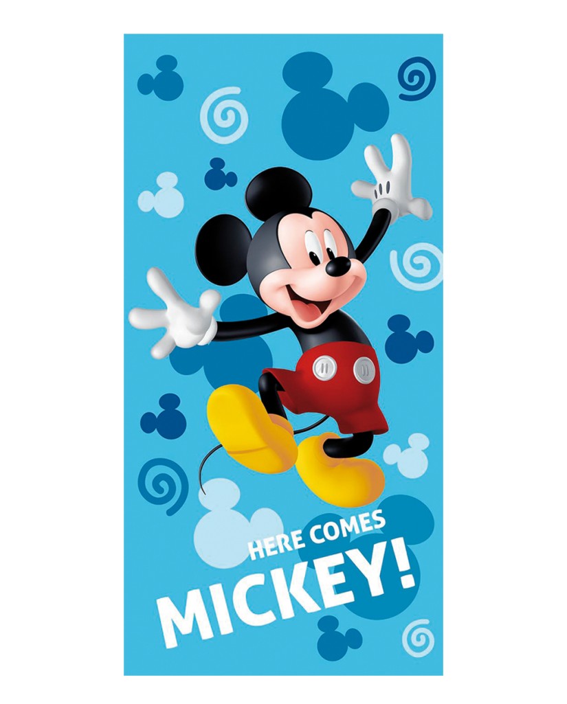Toalla azul Mickey Mouse 70x140cm