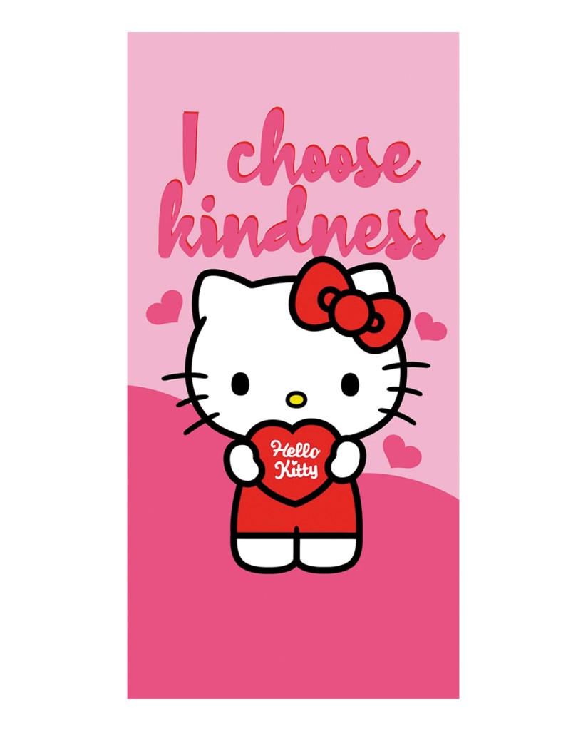 Toalla rosa Hello Kitty 70x140cm