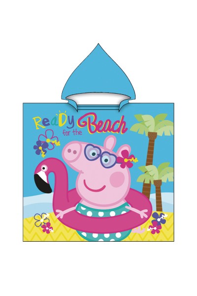 Poncho Peppa Pig beach flotador
