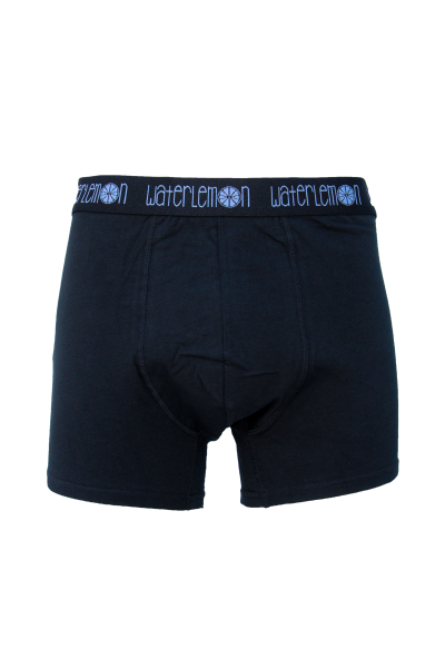 Bóxer hombre negro liso