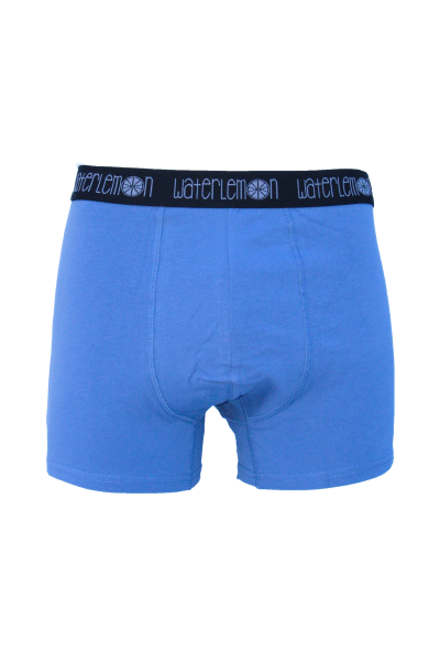 Bóxer hombre azul liso