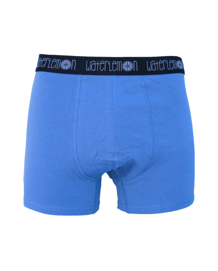 Bóxer hombre azul liso