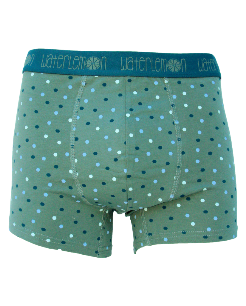 Bóxer para hombre verde "PUNTOS"