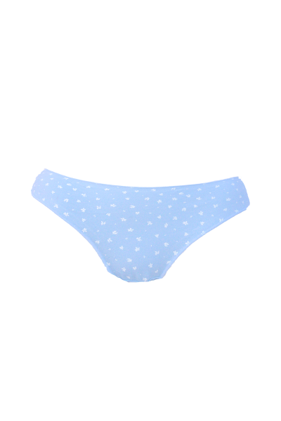 Braga mini mujer azul "flores blancas"