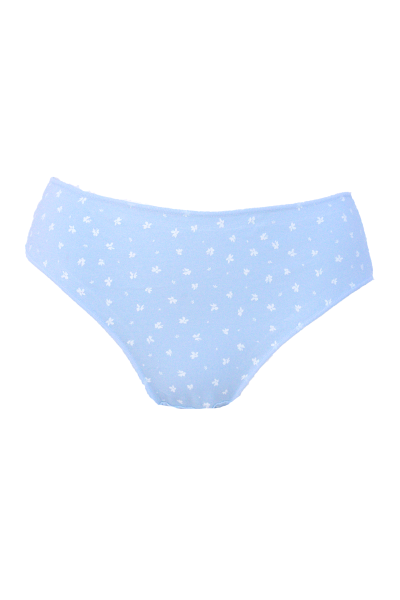 Braga midi mujer azul florecitas