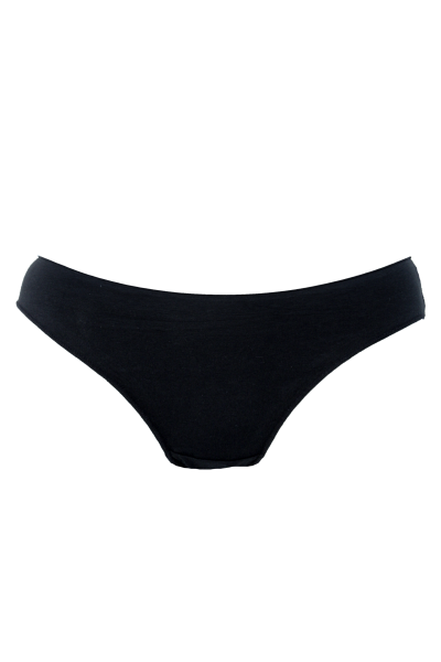 Braguita mini mujer negra lisa