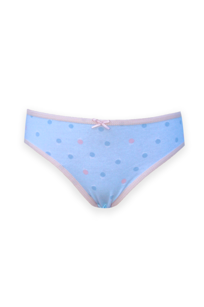Braguita niña lunares azul