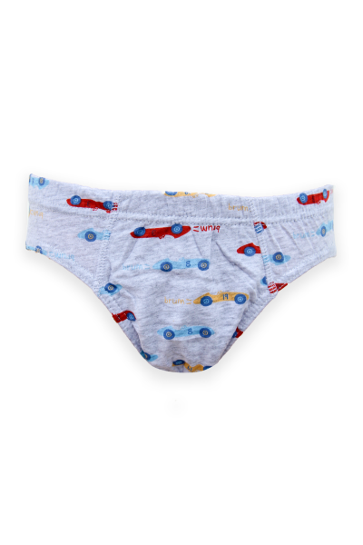 Slip niño gris coches